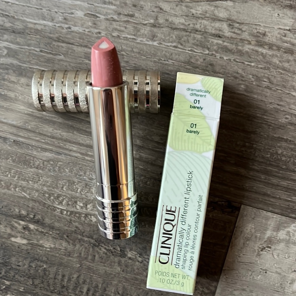 New Clinique dramatically different lipstick. 01 Barely